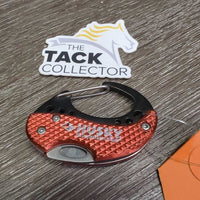 Folding Knife & Carabiner *vgc, clean, mnr rubs & scuffs
