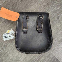 Leather Saddle Bag, 2 Straps *gc, film, gunky stuff
