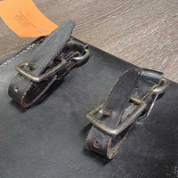Leather Saddle Bag, 2 Straps *gc, film, gunky stuff
