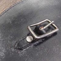 Leather Saddle Bag, 2 Straps *gc, film, gunky stuff
