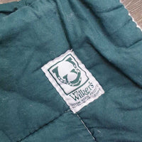 Pr Cotton No Bow Leg Quilts *gc/fair, clean, pilly, puckered, missing fill, mnr hair, stained
