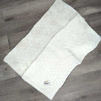 Pr Cotton No Bow Leg Quilts *gc/fair, clean, pilly, puckered, missing fill, mnr hair, stained
