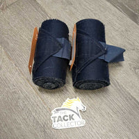 2 Stretchy Nylon Leg Wraps *gc, clean, mnr hair, rubs, pilly, threads, v.frayed edges
