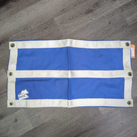 Closed Heavy Vinyl & Nylon Web Stall Guard *vgc, clean, older, mnr stains, musty smell
