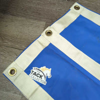 Closed Heavy Vinyl & Nylon Web Stall Guard *vgc, clean, older, mnr stains, musty smell

