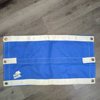 Closed Heavy Vinyl & Nylon Web Stall Guard *vgc, clean, older, mnr stains, musty smell
