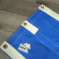 Closed Heavy Vinyl & Nylon Web Stall Guard *vgc, clean, older, mnr stains, musty smell
