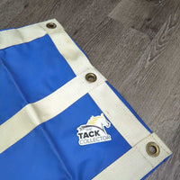 Closed Heavy Vinyl & Nylon Web Stall Guard *xc/like new, clean, older, mnr stains, musty smell
