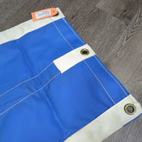 Closed Heavy Vinyl & Nylon Web Stall Guard *xc/like new, clean, older, mnr stains, musty smell
