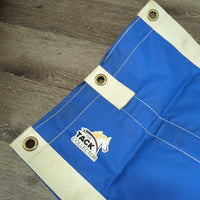 Closed Heavy Vinyl & Nylon Web Stall Guard *xc/like new, clean, older, mnr stains, musty smell
