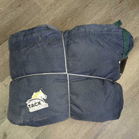 Med Winter Blanket, 0 legs *gc, clean, wpf, crinkly, stains, mnr repairs, snags, rubs, faded, threads
