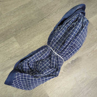 Nylon Stable Sheet, 2 legs, tail *vgc, marker, mnr repairs,stains, threads, snags, dust, faded, mnr hole
