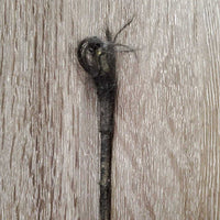 Dressage Whip *fair, broken end, snags, frayed, v.rubbed & faded edges
