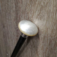 Dressage Whip *fair, broken end, snags, frayed, v.rubbed & faded edges
