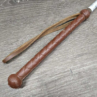 Riding Crop - Whip, strap *vgc, clean, mnr dings, rubs, folded flapper
