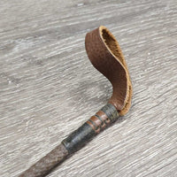 Riding Crop - Whip, strap *vgc, clean, mnr dings, rubs, folded flapper
