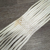 Hvy Nylon String Girth, Roller Buckles *gc, mnr hair, dirt, rubs, stains & rust, older
