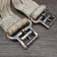 Stiff Nylon String Girth, roller buckles *gc, dirt, stains & rusty
