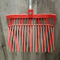 Plastic Pitch Fork, Ergonomic Aluminum Handle, foam handle *gc, clean, faded, marker
