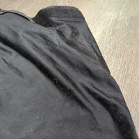 Thick Lycra Shoulder Guard, velcro *gc/fair, stretched elastic, clean, hairy, darted/adjusted neck, snags, pills, rubs, holes, musty, pulled seams
