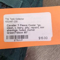 Fleece Cooler *gc, clean, v. hairy, pilly, repairs, mnr shavings, faded, marker
