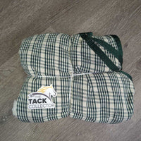 Hvy Cotton Stable Sheet - Blanket, tail *gc/vgc, older, clean, rubs, mnr stains, hair, snags & threads
