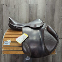 17.5" XW 6.25" Zaldi Royal Event Close Contact, Zaldi Navy Cover, 2 Billet Guards, Wool Flocking, Rear Gusset Panels, Lg Front & Back Exterior Blocks, Flaps: 15"L x 14"W Serial #: 17.5 31 140060

