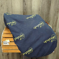 17.5" XW 6.25" Zaldi Royal Event Close Contact, Zaldi Navy Cover, 2 Billet Guards, Wool Flocking, Rear Gusset Panels, Lg Front & Back Exterior Blocks, Flaps: 15"L x 14"W Serial #: 17.5 31 140060
