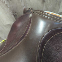 17.5" XW 6.25" Zaldi Royal Event Close Contact, Zaldi Navy Cover, 2 Billet Guards, Wool Flocking, Rear Gusset Panels, Lg Front & Back Exterior Blocks, Flaps: 15"L x 14"W Serial #: 17.5 31 140060
