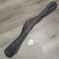Thick Padded Anatomical Short - Dressage Girth, 2x Els *gc, v.dirty, creases & hollow spots, hair, fading
