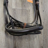 Rsd/Padded Monocrown Dressage Bridle, Flash, Crank, Bag, Tag *new
