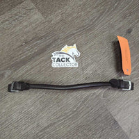 Soft Rolled Leather Pommel - Bucking Strap, 2x Buckles *xc, clean, mnr creases, bent ends & rub

