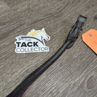 Soft Rolled Leather Pommel - Bucking Strap, 2x Buckles *xc, clean, mnr creases, bent ends & rub
