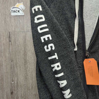 Sweatshirt Hoodie Jacket, zipper *vgc, mnr rubs, threads & pills, older
