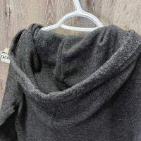 Sweatshirt Hoodie Jacket, zipper *vgc, mnr rubs, threads & pills, older

