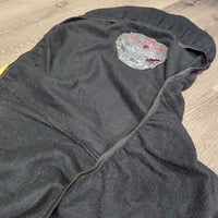 Fleece Saddle Cover "High Country Pony Club" embroidery *gc/fair, pilly, clumpy, mnr hair, v.stretched elastic
