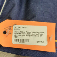 Fleece Lined Keyhole Quarter Sheet, tail *vgc, wpf, mnr dirt, hair, pills
