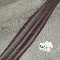 Narrow Padded Leather Girth, els *gc, clean, mnr dirt, rubs & scuffs, els: stretched, frayed & torn
