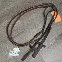 Soft Leather Rubber Reins *gc/fair, rubber: cracking, v.rubbed & smooth, clean, rubs, film, creases, dirt
