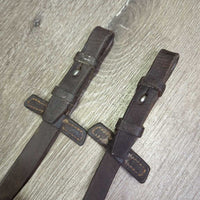 Soft Leather Rubber Reins *gc/fair, rubber: cracking, v.rubbed & smooth, clean, rubs, film, creases, dirt
