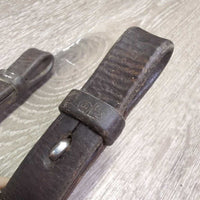 Soft Leather Rubber Reins *gc/fair, rubber: cracking, v.rubbed & smooth, clean, rubs, film, creases, dirt
