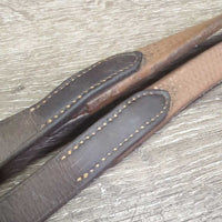 Soft Leather Rubber Reins *gc/fair, rubber: cracking, v.rubbed & smooth, clean, rubs, film, creases, dirt
