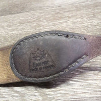 Leather & Elastic Breastplate, sheepskin cover, snaps *gc, stains, rubs, scrapes
