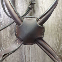 Soft Narrow Rsd Figure 8 Bridle *gc, MISSING 1 Cheek, clean, mnr residue, separating, xholes, fleece: clumpy, thin & stains
