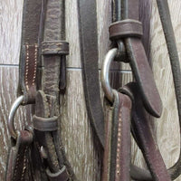 Soft Narrow Rsd Figure 8 Bridle *gc, MISSING 1 Cheek, clean, mnr residue, separating, xholes, fleece: clumpy, thin & stains
