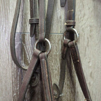 Soft Narrow Rsd Figure 8 Bridle *gc, MISSING 1 Cheek, clean, mnr residue, separating, xholes, fleece: clumpy, thin & stains
