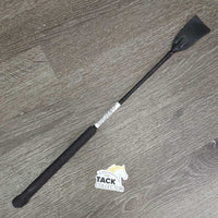 Riding Whip - Crop *gc/vgc, clean, mnr stains, rubs & edge frays, floppy flapper
