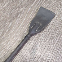 Riding Whip - Crop *gc/vgc, clean, mnr stains, rubs & edge frays, floppy flapper
