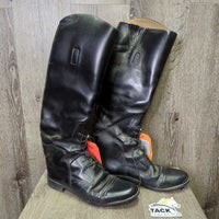 Field Boots, Pull On, 8.25" Boot Pulls *gc, older, dirt, creases, scuffs, scratches, v.worn heels
