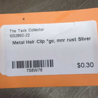 Metal Hair Clip *gc, mnr rust
